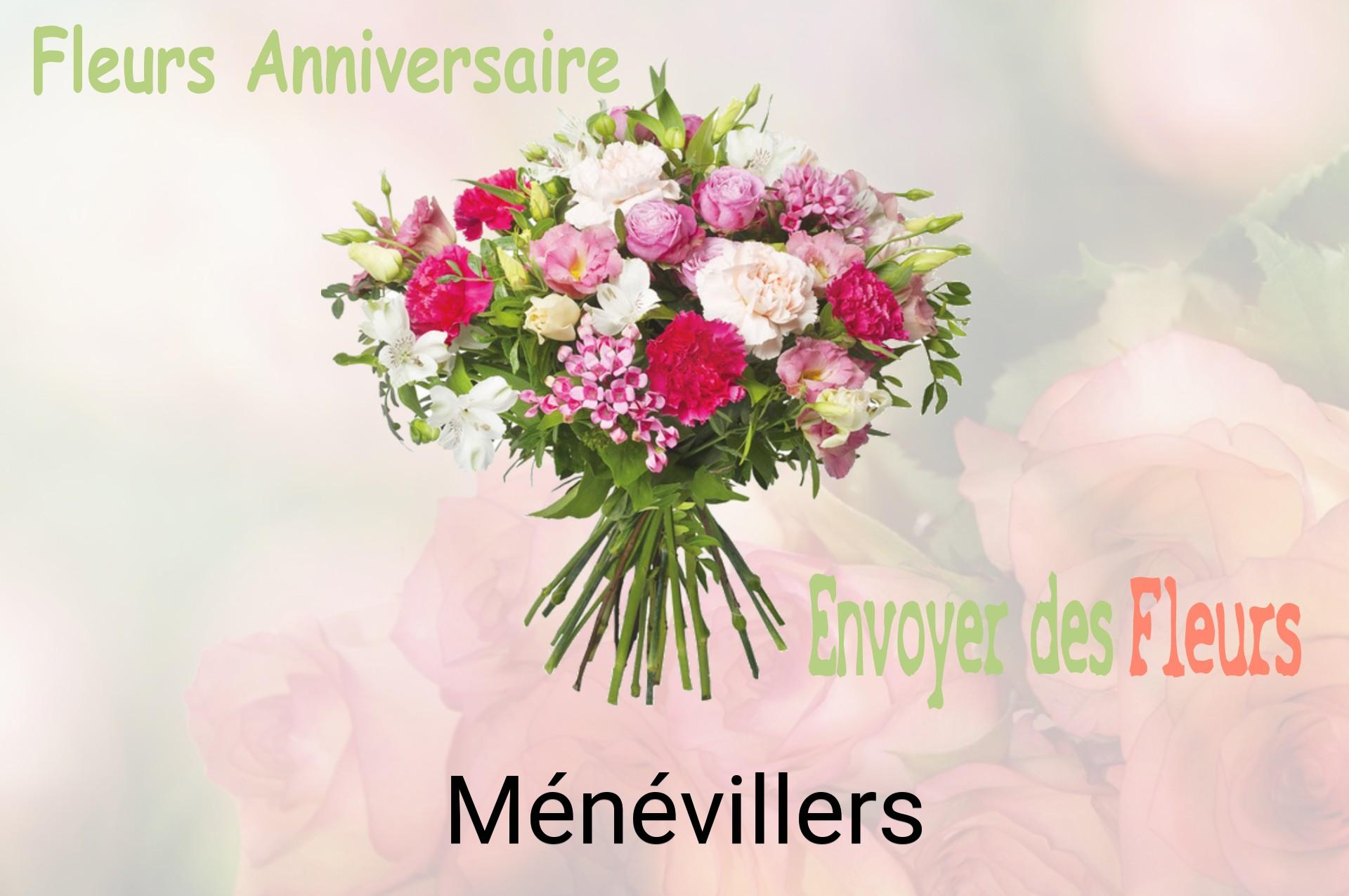 Bouquet de fleurs d’anniversaire livré à Ménévillers